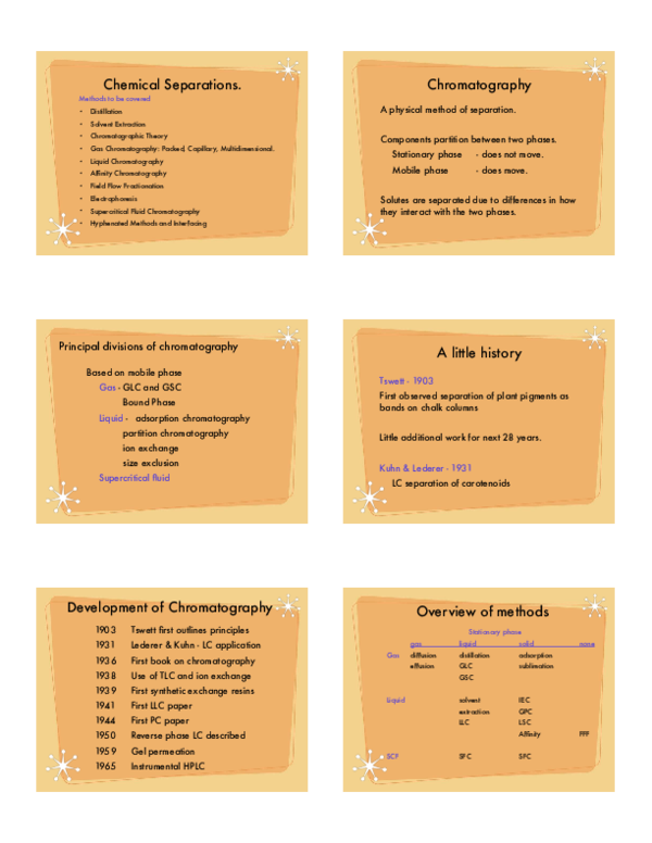 (PDF) Chemical Separations