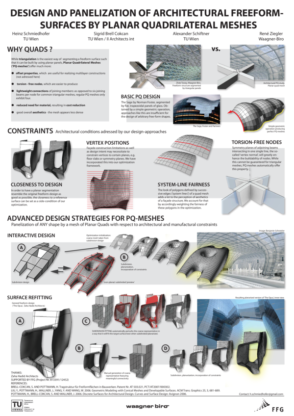 (PDF) DESIGN AND PANELIZATION OF ARCHITECTURAL FREEFORM SURFACES BY ...