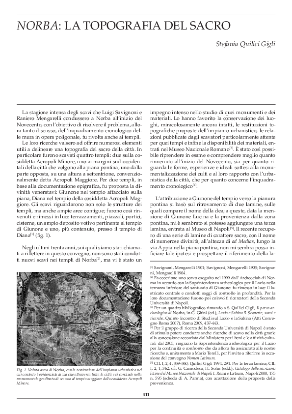 (PDF) Norba: la topografia del sacro