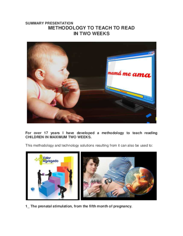(PDF) METHODOLOGY TO TEACH TO READ IN TWO WEEKS