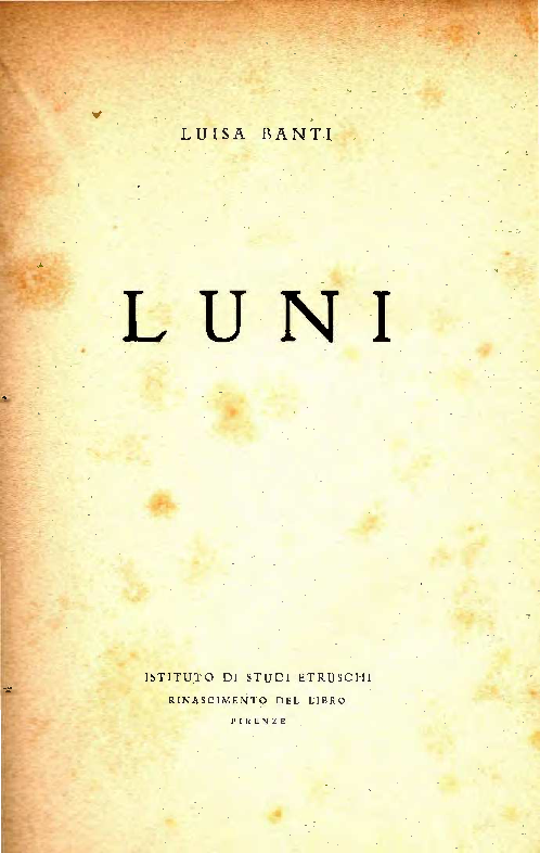 (PDF) Luisa Banti Luni