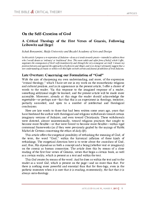 Genesis critical essays 08 image