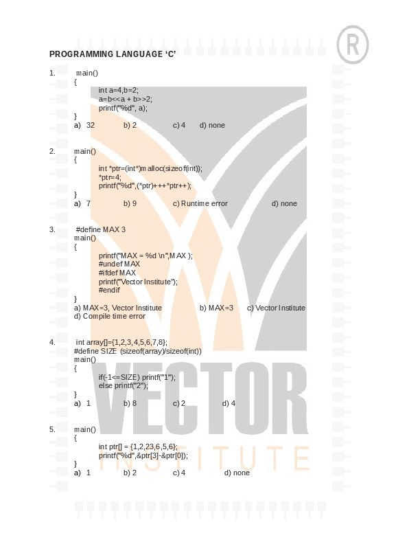 (PDF) PROGRAMMING LANGUAGE 'C'
