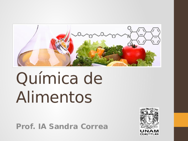 (PPT) Quimica de Alimentos