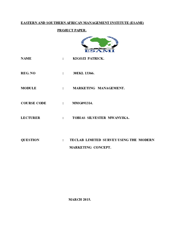 Eastern And Southern African Management Institute
