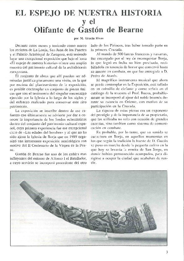 (PDF) El Espejo de nuestra Historia y el olifante de Gastón de Bearne