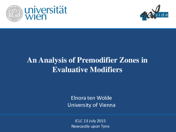 (PDF) An Analysis of Premodifier Zones in of-Evaluative Modifiers