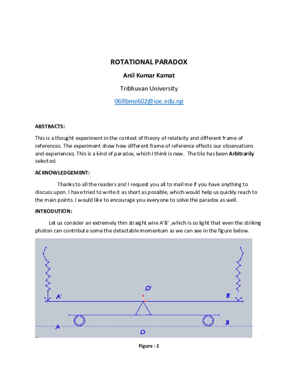 (PDF) ROTATIONAL PARADOX