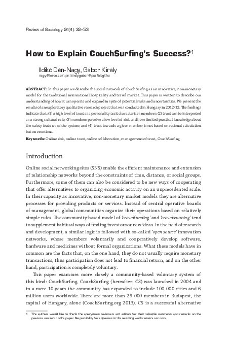 Couchsurfing messages picture