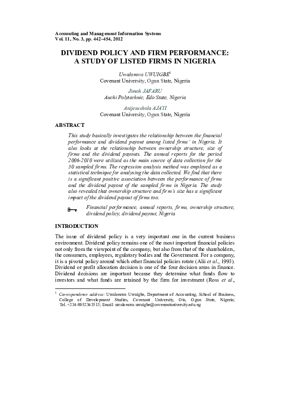 Importance of dividend policy picture