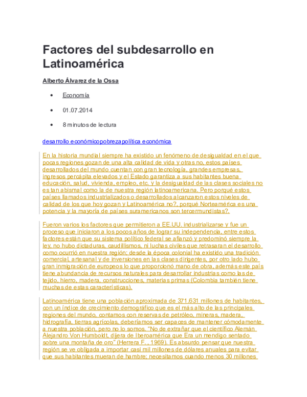 (DOC) Factores del subdesarrollo en Latinoamerica Kenshin Castro Academia.edu (DOC) Factores del subdesarrollo en Latinoamerica Kenshin Castro Academia.edu