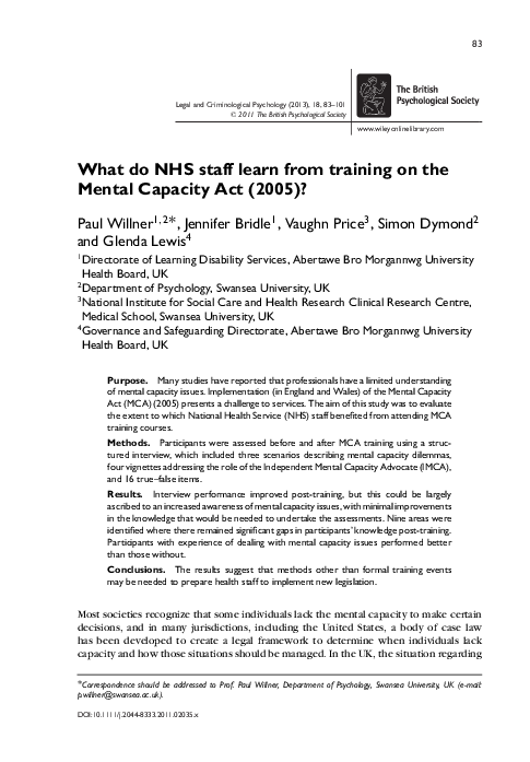 Mental capacity quiz picture