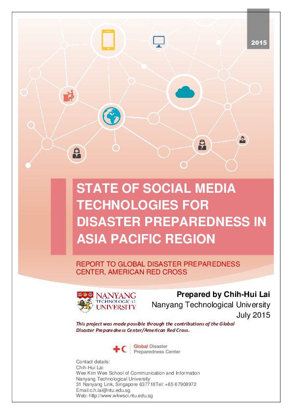 (PDF) State of social media technologies for disaster preparedness in ...