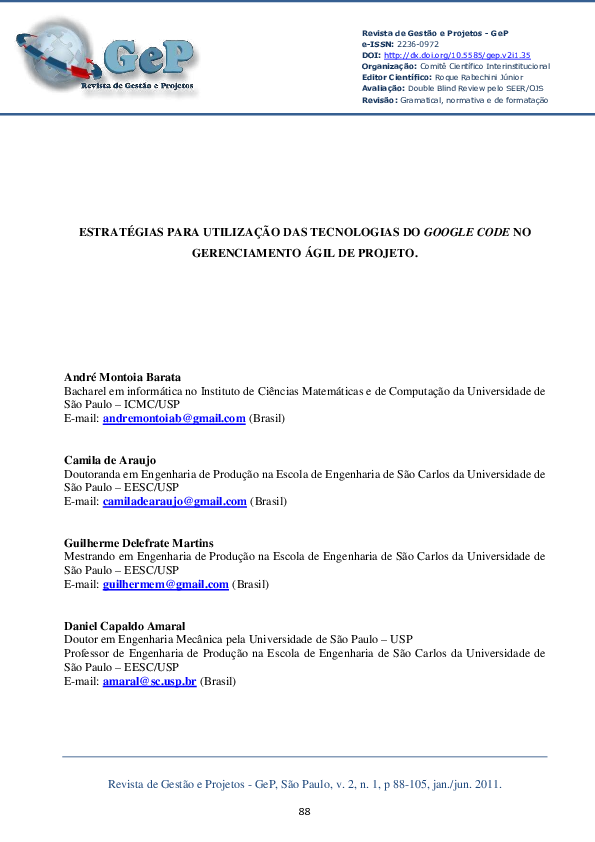 (PDF) ESTRATÉGIAS PARA UTILIZAÇÃO DAS TECNOLOGIAS DO GOOGLE CODE NO ...