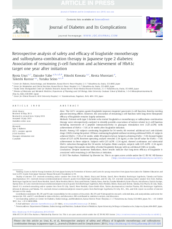 Gallery Detail: Pdf Retrospective Analysis Of Safety And Efficacy Of Liraglutide