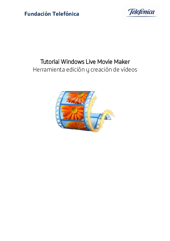 (PDF) Tutorial Windows Live Movie Maker Herramienta edición y creación