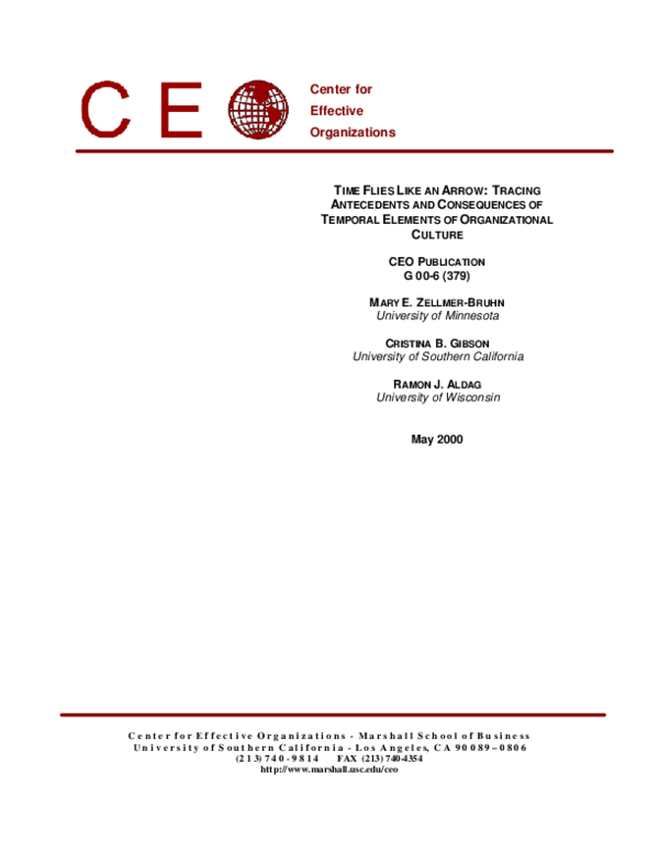 (PDF) The human organization of time: Temporal realities and experience