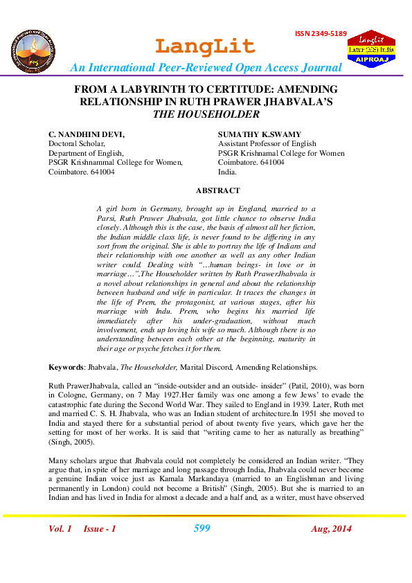 (PDF) FROM A LABYRINTH TO CERTITUDE AMENDING RELATIONSHIP IN RUTH