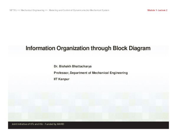 (PDF) Information Organization through Block Diagram