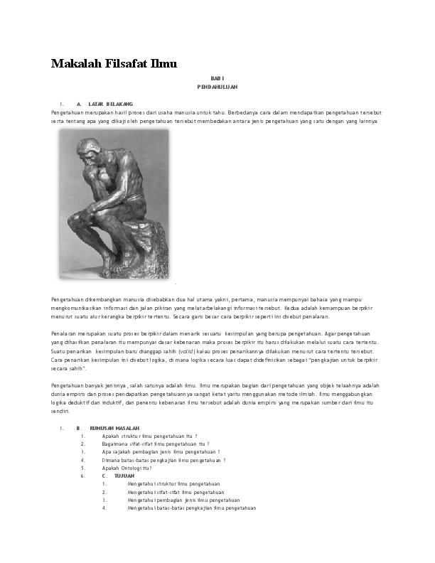 Doc Makalah Filsafat Ilmu Abeng Nas Academia Edu