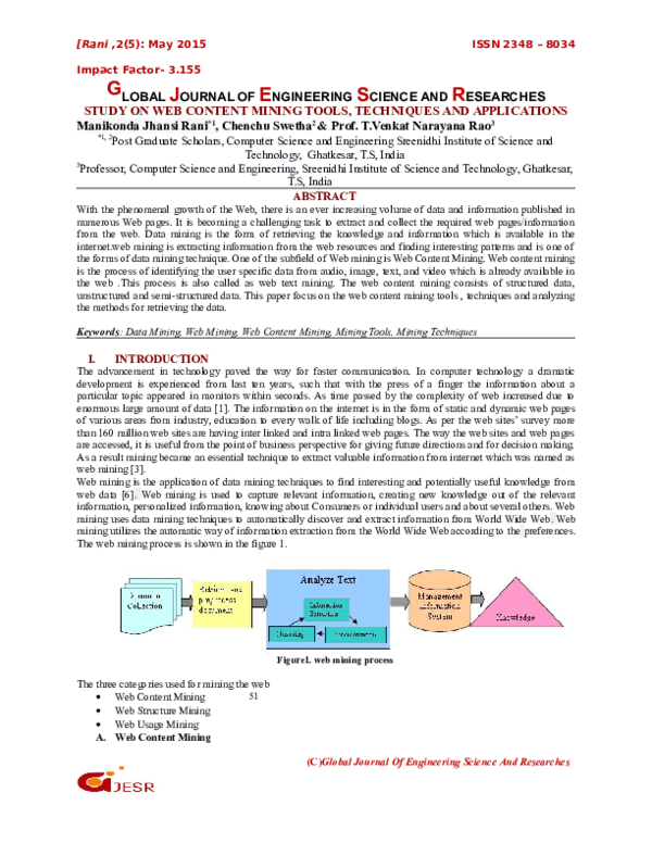 Study on web content mining tools techniques and applications