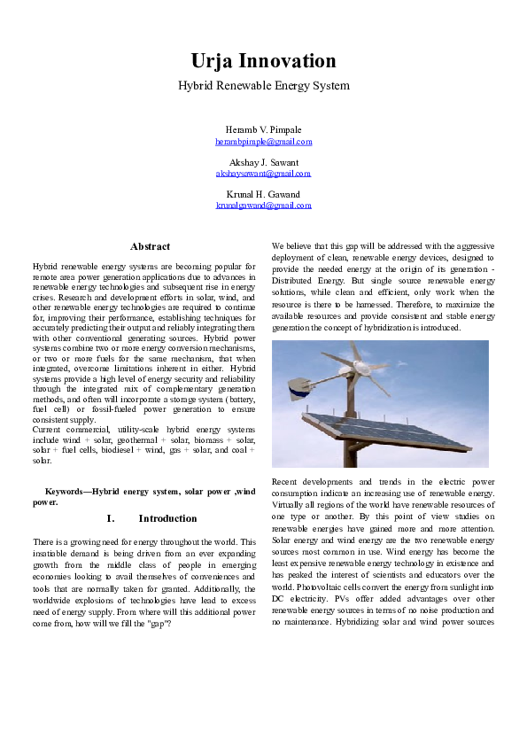 Doc Hybrid Energy Akshay Sawant Academia Edu Doc Hybrid Energy Akshay Sawant Academia Edu