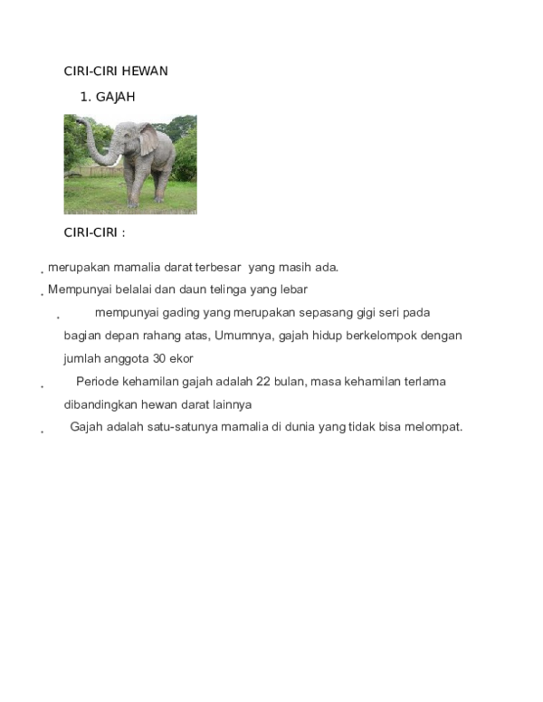 4400 Gambar Hewan Dan Ciri Ciri HD Terbaik