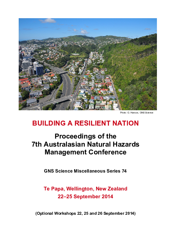(PDF) 7th Austrasian Natural Hazard Conference