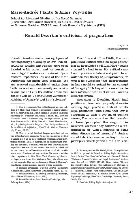 Ronald dworkin law image