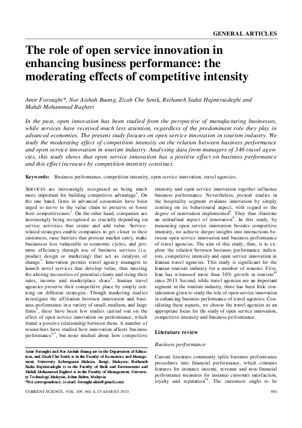 (PDF) The role of open service innovation in enhancing business ...