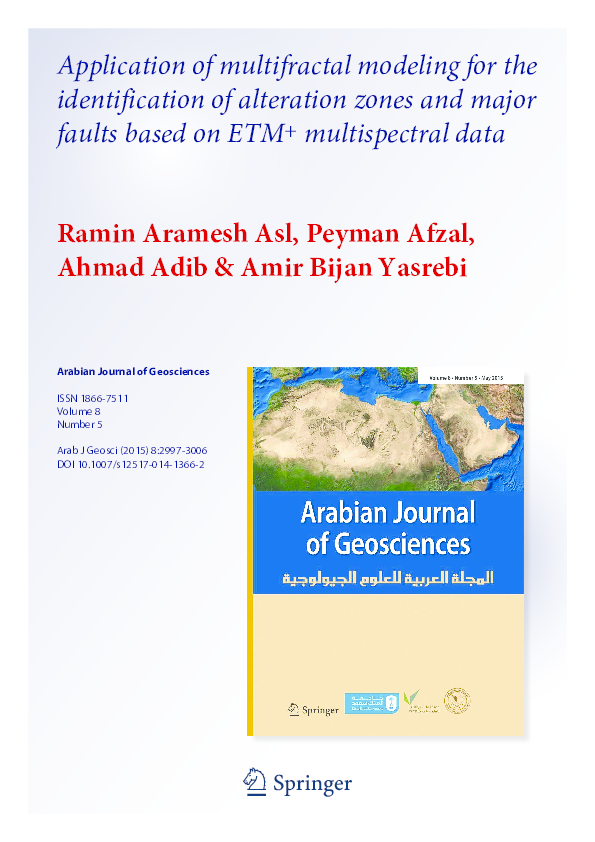 (PDF) Application Of Multifractal Modeling For The Identification Of ...
