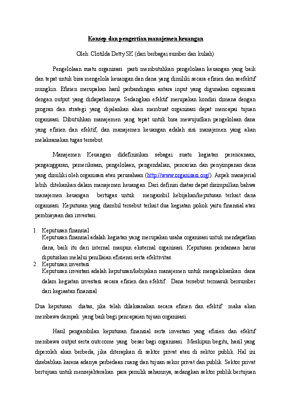 (DOC) Konsep dan pengertian manajemen keuangan sektor publik