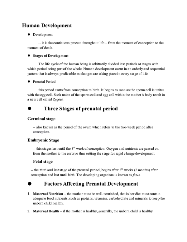 (DOC) Human Development