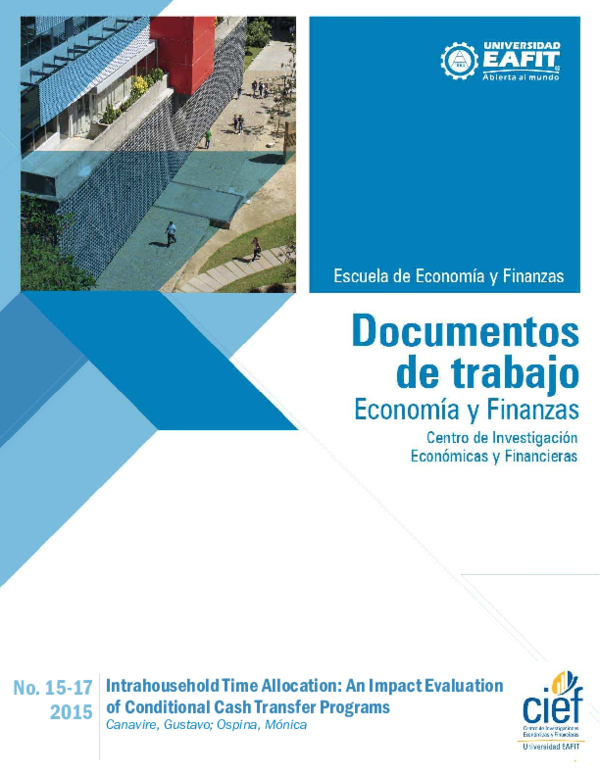  PDF Intrahousehold Time Allocation An Impact Evaluation Of Conditional Cash Transfer Programs 