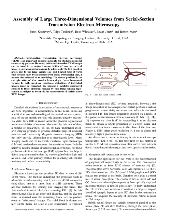 (PDF) Assembly of Large Three-Dimensional Volumes from Serial-Section ...
