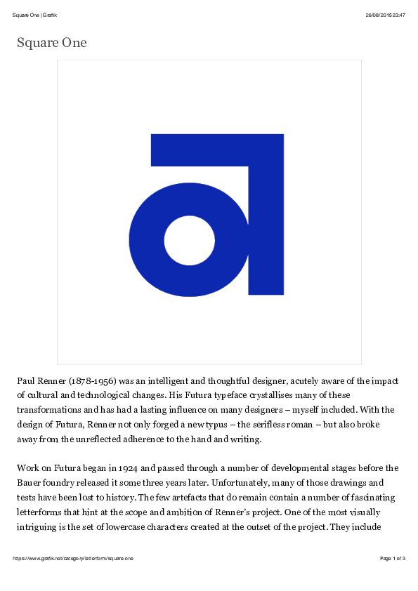 (PDF) Square One