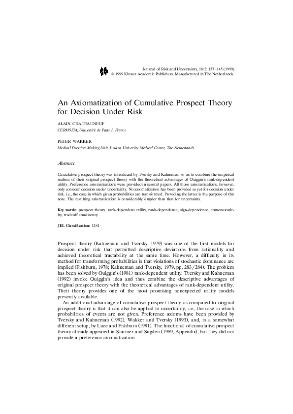 Levy prospect theory image