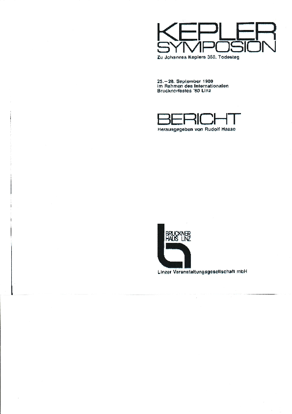(PDF) Fritz Krafft Die Keplerschen Gesetze im Urteil des 17