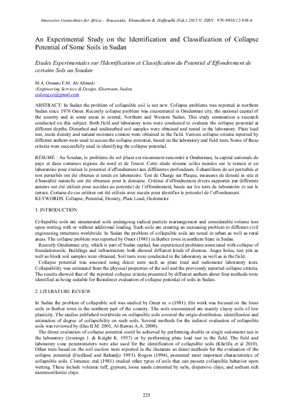 (PDF) An Experimental Study on the Identification and Classification of ...
