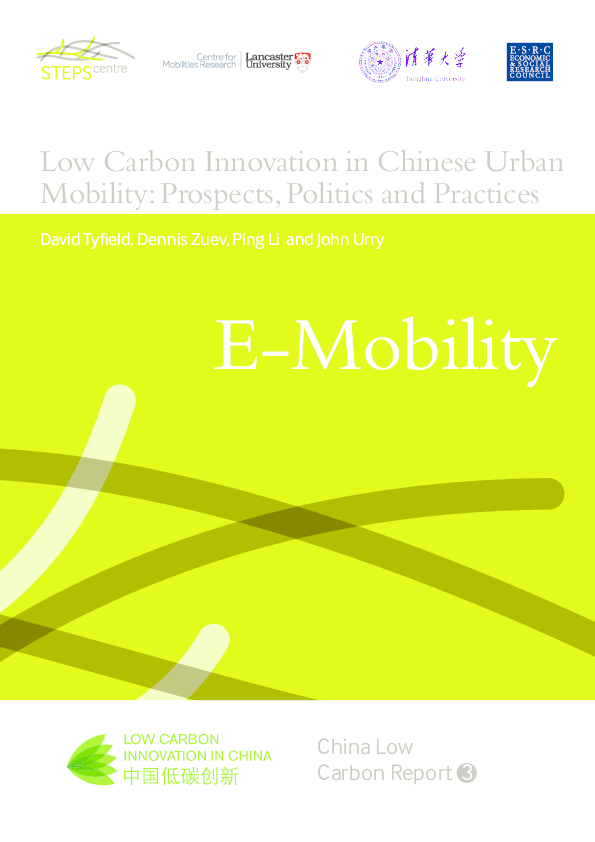 (PDF) Low carbon innovation in Chinese urban mobility: prospects ...