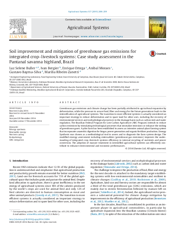 (PDF) Soil improvement and mitigation of greenhouse gas emissions for ...