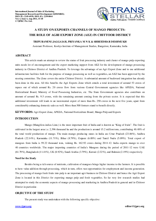 Krisha mango research picture