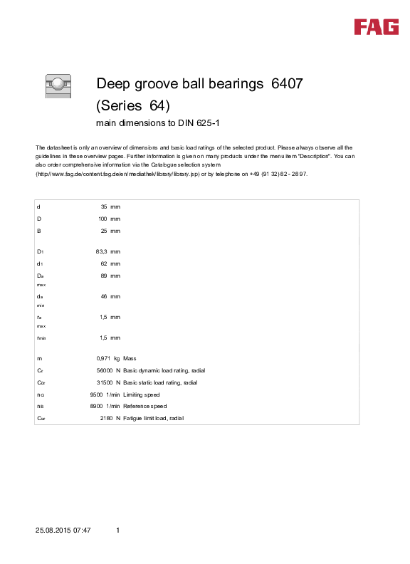 (PDF) ball bearing specification 6407 Raja Girdh Academia.edu