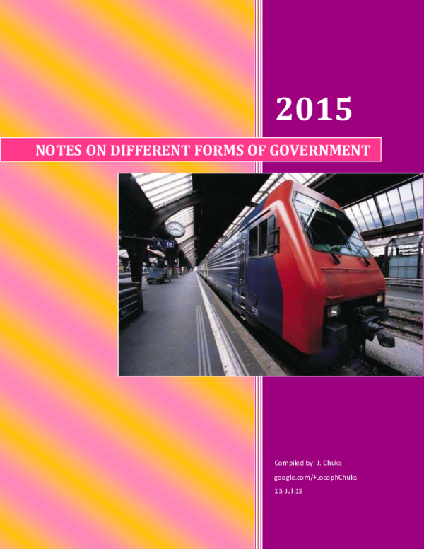 (PDF) Forms Of Government Joseph Chuks Academia.edu