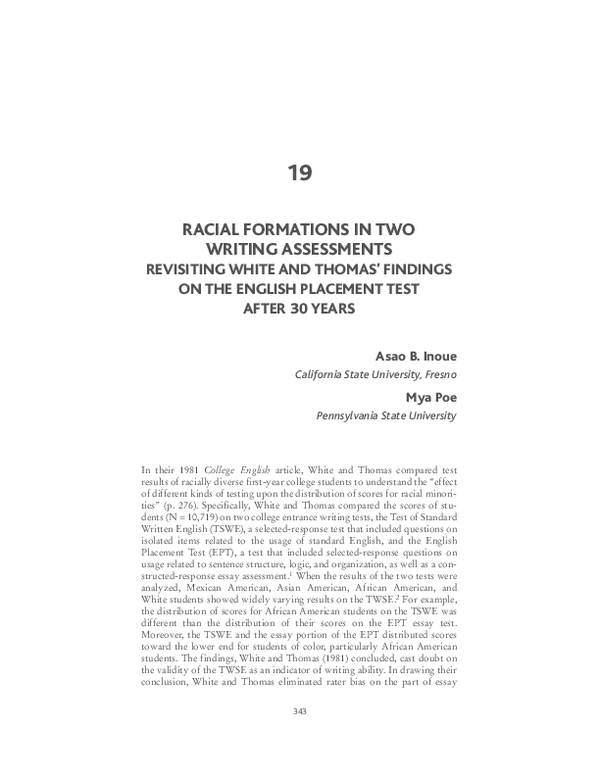 Racial formation essay image