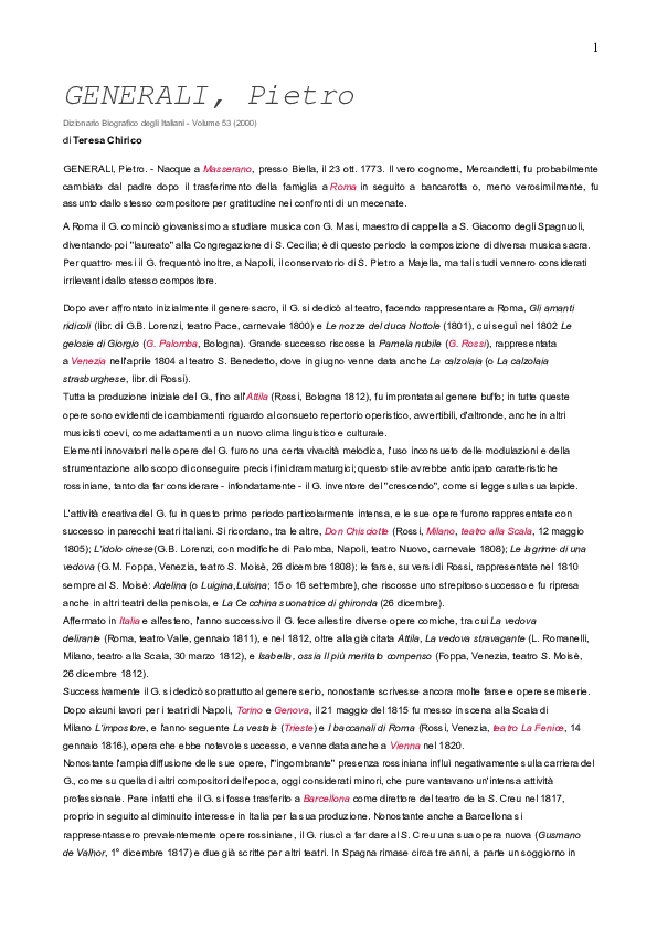 (DOC) GENERALI, Pietro