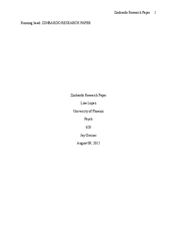 Zimbardo research paper picture