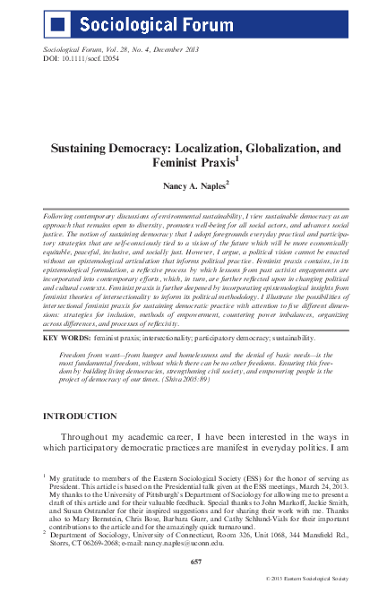 Sustaining democracy essay image