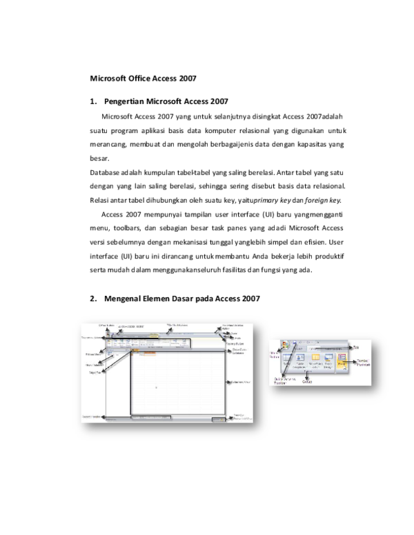 (PDF) Microsoft Office Access 2007