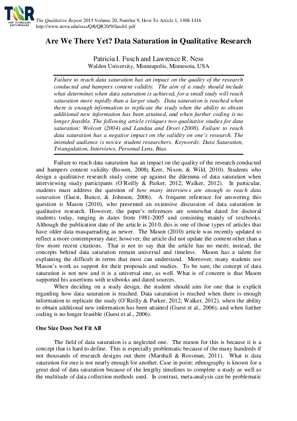 Purposive sampling saturation image